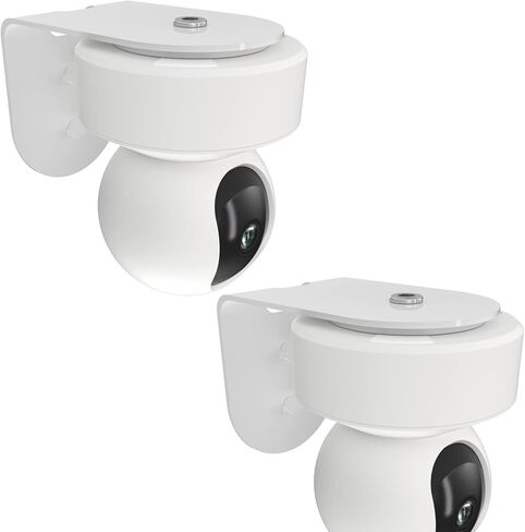 2 Pack Metal Wall Mount for Reolink E1 Pro Camera,Better View Angles | Made of aluminum alloy, sturdy, durable and elegant, compatible with Reolink indoor cameras. in Saudi Arabia