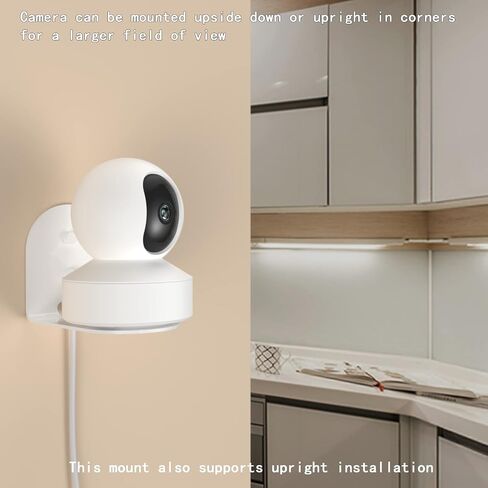2 Pack Metal Wall Mount for Reolink E1 Pro Camera,Better View Angles | Made of aluminum alloy, sturdy, durable and elegant, compatible with Reolink indoor cameras. in Saudi Arabia