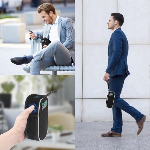 حافظة Glassvio متوافقة مع Anker 737 Power Bank PowerCore 24K، حقيبة حمل بنك طاقة محمول للسفر، قماش أكسفورد أسود (الجراب فقط) in Kuwait