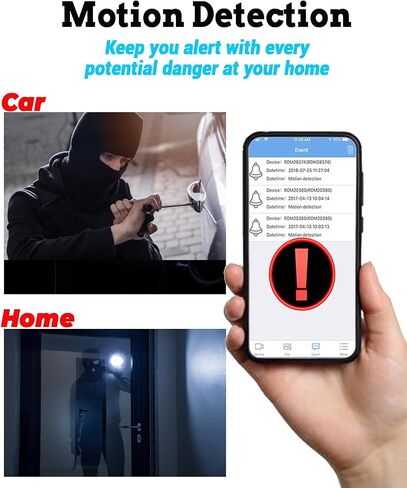 كاميرا SETBUTU Mini Spy Camera WiFi، كاميرا مخفية 4K HD Nanny Cam لأمن المنزل بدقة 1080P، سهلة الاستخدام، أصغر كاميرا لاسلكية داخلية مع رؤية ليلية للكشف عن الحركة in Saudi Arabia