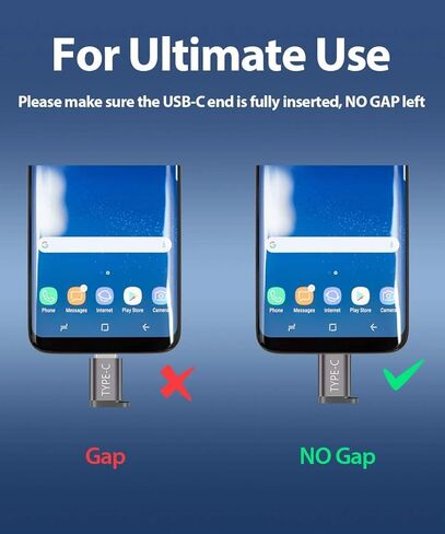 محول JSAUX Micro USB (أنثى) إلى USB C 4 حزم، محول USB من الألومنيوم من النوع C مع سلسلة مفاتيح شحن سريع متوافق مع Samsung Galaxy S10 S9 S8 Plus Note 9 8، LG V30 G5 G6، Moto Z Z2، والمزيد (أحمر) in Kuwait