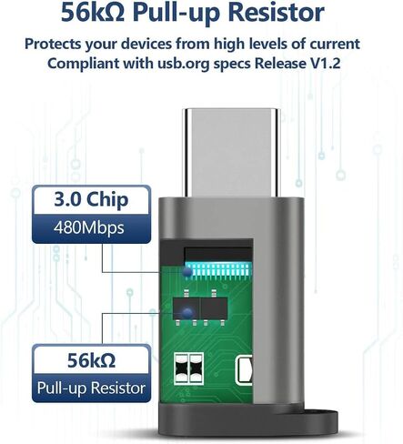 محول JSAUX Micro USB (أنثى) إلى USB C 4 حزم، محول USB من الألومنيوم من النوع C مع سلسلة مفاتيح شحن سريع متوافق مع Samsung Galaxy S10 S9 S8 Plus Note 9 8، LG V30 G5 G6، Moto Z Z2، والمزيد (أحمر) in Kuwait
