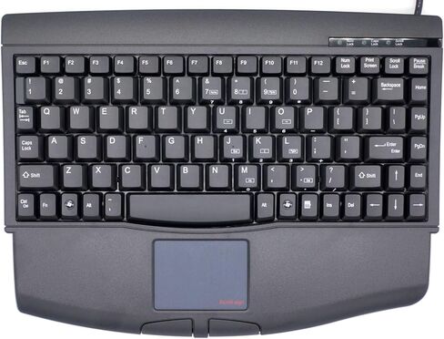 سوليد تيك KB-540BU (ACK-540U) - كيبورد USB صغير محمول مع لوحة لمس، 88 مفتاح، سلكي (اسود) in Kuwait