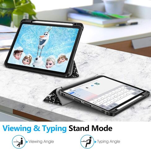 حافظة Fintie SlimShell لجهاز iPad Air الجيل الخامس (2022) / الجيل الرابع (2020) 10.9 بوصة - غطاء خلفي مرن ناعم من مادة TPU مع حامل أقلام رصاص، خاصية النوم/الاستيقاظ التلقائي، كتاب التركيب in Kuwait