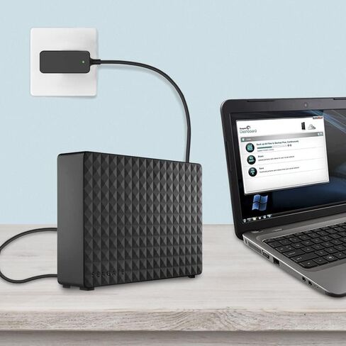 12V AC Power Adapter Supply Cable for Seagate External Hard Drive, HDD External Hard Drive, Seagate Srd00f2, Goflex Freeagent, WD Western Digital My Book External Hard Drive, 5FT Charger Cord in Kuwait