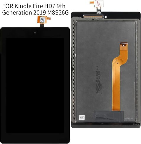 استبدال الشاشة لجهاز Amazon Kindle Fire HD7 HD 7 2019 الجيل التاسع M8S26G شاشة LCD تعمل باللمس مجموعة محول رقمي لوحة Matrxi أجزاء إصلاح زجاجية كاملة مع أدوات مجانية in Saudi Arabia
