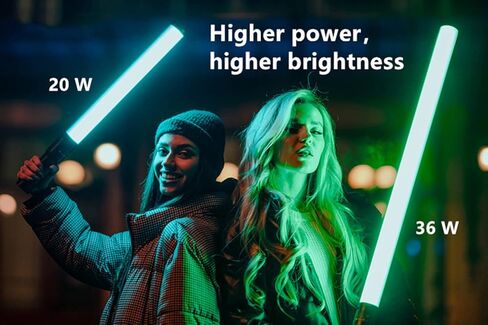 عصا اضاءة LED محمولة باليد باضاءة RGB مع بطارية مدمجة قابلة لاعادة الشحن والتحكم عن طريق التطبيق، قابلة للتعديل 2800-8000 كلفن (58 سم) LS-400C in Kuwait