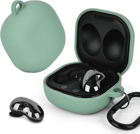 AIRSPO Silicone Case Compatible for Samsung Galaxy Buds 2 Pro/Galaxy Buds2/ Galaxy Buds Pro/Galaxy Buds Pro 2/ Galaxy Buds Live Cases (Black) in Kuwait