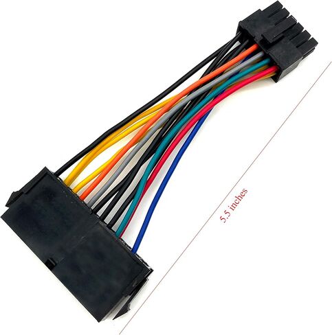 YOUKITTY 24-pin to 12-pin ATX PSU Power Cable Adapter for Computer Q87 Q87H3 Q87H3-AM (1 Piece) in Kuwait