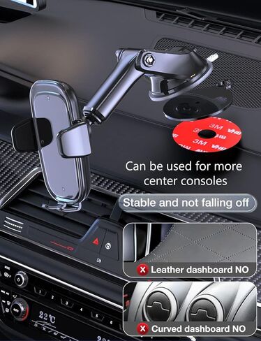 حامل موبايل للسيارة من سمورفيت، مناسب للوحة العدادات/ الزجاج الأمامي/ النافذة، حامل هاتف خلوي/ ايفون للسيارة والشاحنة، حامل ذراع تلسكوبي شامل للهاتف المحمول in Kuwait