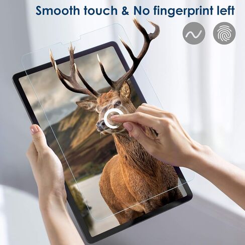 واقي شاشة من الزجاج المقوى من Suppeak متوافق مع iPad Air 4/5 Generation (Air 5th/4th، 10.9 بوصة، 2022/2020)/ iPad Pro 11 بوصة جميع الموديلات، HD، مضاد للخدش، خالي من الفقاعات، سهل التركيب in Kuwait