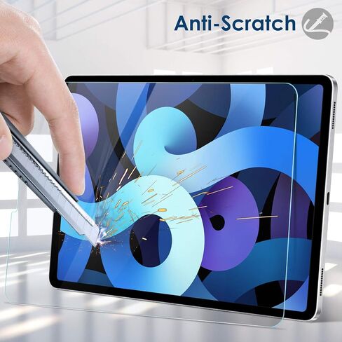 واقي شاشة من الزجاج المقوى من Suppeak متوافق مع iPad Air 4/5 Generation (Air 5th/4th، 10.9 بوصة، 2022/2020)/ iPad Pro 11 بوصة جميع الموديلات، HD، مضاد للخدش، خالي من الفقاعات، سهل التركيب in Kuwait