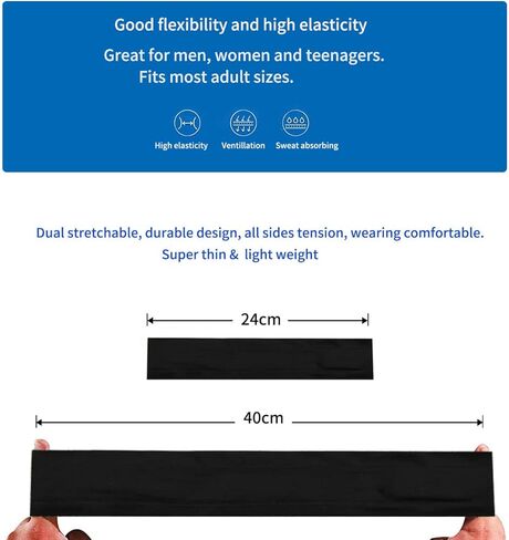 سماعات راس رياضية لاسلكية مقاومة للعرق من بينيكسبيسدي - قناع عين للنوم وصالة الالعاب الرياضية والموسيقى مع مكبر صوت HD للرجال والنساء in Kuwait