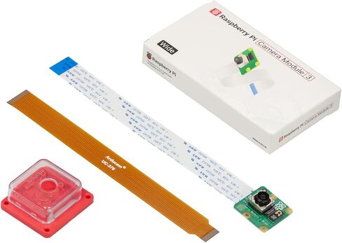 Arducam لوحدة كاميرا Raspberry Pi 3، 12MP IMX708 75 درجة (D) كاميرا Pi ذات التركيز التلقائي V3 مع علبة أكريليك، كابل FFC 15-22pin in Kuwait