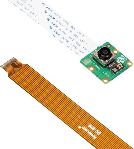 Arducam لوحدة كاميرا Raspberry Pi 3، 12MP IMX708 75 درجة (D) كاميرا Pi ذات التركيز التلقائي V3 مع علبة أكريليك، كابل FFC 15-22pin in Kuwait