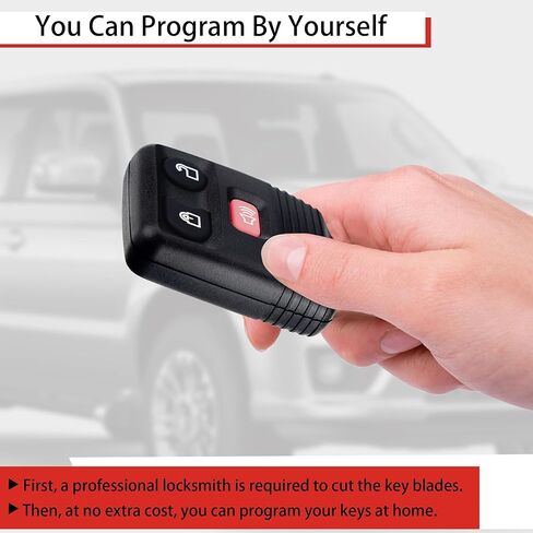 2 حزم استبدال عن بعد دخول بدون مفتاح، دخول مفتاح التحكم عن بعد الارسال فوب الفرس استبدال CWTWB1U345 متوافق مع فورد F-150 F-250 F-350 1998-2016، ميركوري لينكولن مازدا in Kuwait