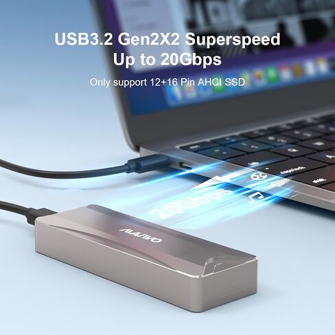 محول NVME إلى USB، محطة إرساء MAIWO NVME لمفتاح M.2 M ومفتاح B+M NVME SSD(10 جيجابت في الثانية)، خالية جدًا، تدعم Windows، Mac OS، Linux in Kuwait