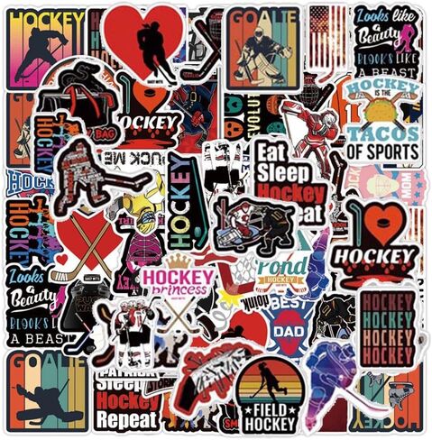 Baseball Stickers | 50 Pcs Baseball Waterproof Vinyl Stickers for Helmet Snowboard Water Bottles Bicycle Laptop Refrigerator Luggage Computer Mobile Phone Bike Decals in Kuwait