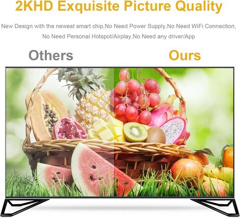 [معتمد من MFI] محول إضاءة إلى HDMI للهاتف بالتلفزيون ، متوافق مع iPhone ، iPad ، Sync Screen Connector Direct Connect on HD TV/شاشة/جهاز عرض لا تحتاج إلى مصدر طاقة (4.9FT) أبيض in Kuwait