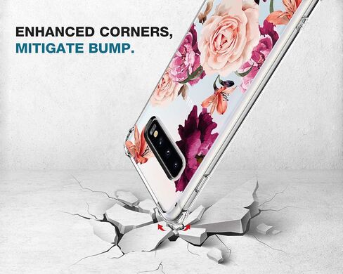 حافظة KIOMY Galaxy S10 فائقة الوضوح ومضادة للصدمات لهاتف Samsung Galaxy S10 [تصميم هجين] ظهر صلب من البولي كربونات مع إطار مرن من مادة TPU وأكياس هوائية ممتصة للصدمات وأغطية خلفية للهاتف الخلوي in Kuwait