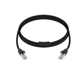 RIIEYOCA Cat6 Ethernet Patch Cable Switch On/Off RJ45 Male to Male High Speed Internet Network Cable LAN with Disconnect Switch, Black(1M/3.3Ft)