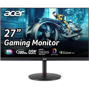 شاشة ألعاب Acer Nitro مقاس 27 بوصة WQHD 2560 x 1440 للكمبيوتر الشخصي | AMD FreeSync Premium | تحديث يصل إلى 180 هرتز | ما يصل إلى 0.5 مللي ثانية | HDR400 | DCI-P3 95% | 1 × منفذ عرض 1.2 و2 × HDMI 2.0 | XV272U V3bmiiprx in Kuwait