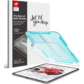 بيرسيم شاشة حماية زجاجية من بيبرفيل متوافقة مع ايباد اير الجيل الخامس / ايباد برو 11 انش (موديلات 2022/2021/2020/2018) وايباد اير الجيل الرابع (10.9 انش) مع اداة محاذاة خالية من الفقاعات in Kuwait