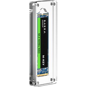 M.2 SSD Case Enclosure for M.2 2230/2242/2260/2280MM SSD Hard Drive Protection Box Storage Box Drive,Transparent Bamboo Magnetic Closure NGFF/NVME Manager-01M2-Z