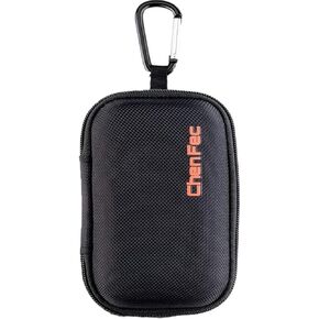 CCHKFEI Portable Durable MP3 Player Case,Waterproof Zipper Hard Case Carrying Case with Metal Carabiner Clip for MP3/Mp4 Players Earphone USB Flash Drive Cable Charger (5.5x3.7x1.73inch) in Kuwait