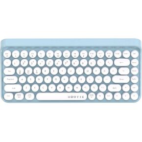 UBOTIE Portable Bluetooth Colorful Keyboards (Pink-Colorful) in Kuwait