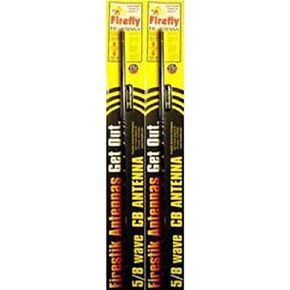 مجموعة من 2 هوائي راديو Firestik FL4-B 4' Firefly TUNABLE TIP CB (أسود) in Saudi Arabia