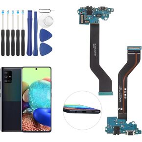 USB Charging Port for Samsung Galaxy A71 5G A716U Dock Connector Charger Board Flex Cable Assembly Replacement for Samsung Galaxy A71 5G A716U with Tools(Only for A716U) in Kuwait