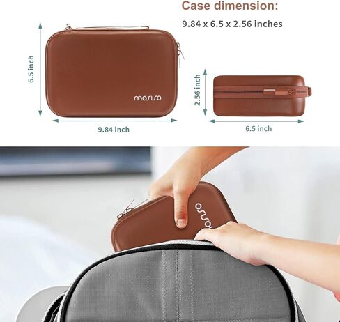 MOSISO Camera Case Compatible with Sony ZV-1 / ZV-1F / ZV-1 II Vlog Digital Camera & Vlogger Accessory Kit Tripod, Waterproof Shockproof EVA Carrying Case with Hand Strap & Snap Hook, Black in Kuwait