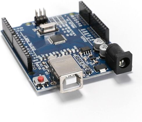 لوحة اونو R3 ATmega328P مع رقاقة CH340G متوافقة مع اردوينو اونو R3 ميجا 2560 نانو روبوت لاردوينو IDE AVR MCU Learner K53، مع رأس دبوس مستقيم وكيبل USB من بتوسيا in Kuwait