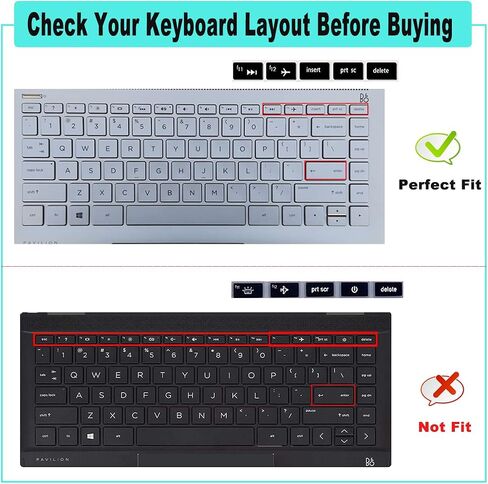 2 Pack Keyboard Cover with Large Letters for HP 14 Laptop/Pavilion X360 14-dk 14m-dh 14-dq 14-cd/ce/cf 14-dq0052dx dq2053cl 14-dq5043cl 14-cf2112wm 14-dk1003dx 14-ce3065st 14-fq0039ms 14-dh2097nr in Kuwait
