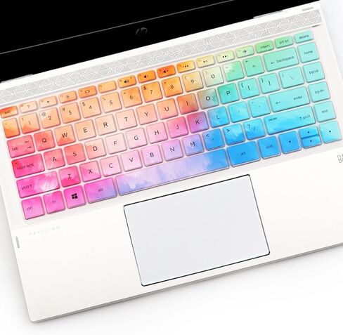 2 Pack Keyboard Cover with Large Letters for HP 14 Laptop/Pavilion X360 14-dk 14m-dh 14-dq 14-cd/ce/cf 14-dq0052dx dq2053cl 14-dq5043cl 14-cf2112wm 14-dk1003dx 14-ce3065st 14-fq0039ms 14-dh2097nr in Kuwait