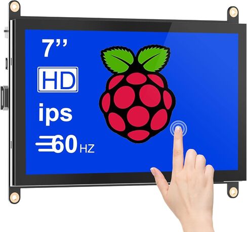 7 Inch Raspberry Pi Screen 800x480 HDMI Portable Monitor IPS LCD Screen Display for Raspberry Pi 5/4/3/2/Zero/B/B+ Win11/10/8/7 (Non-Touch) in Kuwait