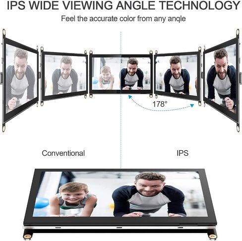 7 Inch Raspberry Pi Screen 800x480 HDMI Portable Monitor IPS LCD Screen Display for Raspberry Pi 5/4/3/2/Zero/B/B+ Win11/10/8/7 (Non-Touch) in Kuwait