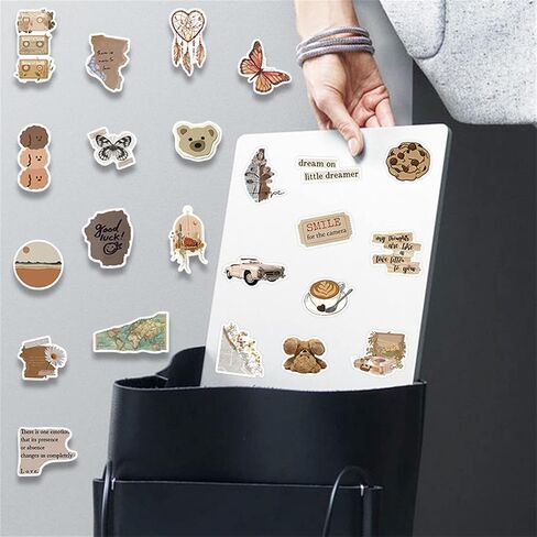 112PCS Vintage Boho Stickers Aesthetic Retro Decals for Scrapbook Kids Teen in Saudi Arabia