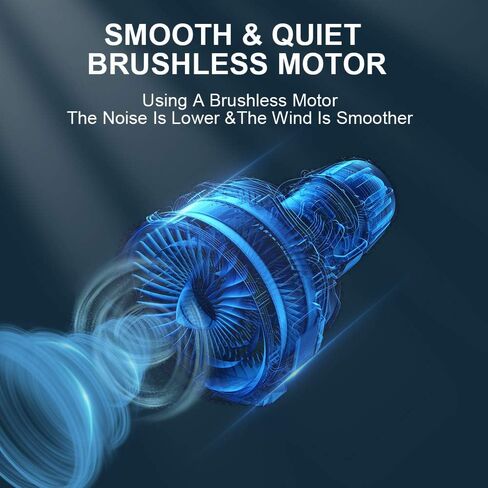 مروحة الرقبة المحمولة، iHoven Personal Mini USB بدون شفرات مروحة الرقبة 20 ساعة لعب 9000 مللي أمبير قابلة لإعادة الشحن بدون استخدام اليدين، قلادة بدون شعر مجعد يمكن ارتداؤها للتخييم والمشي لمسافات طويلة والسفر في الهواء الطلق (أبيض) in Kuwait