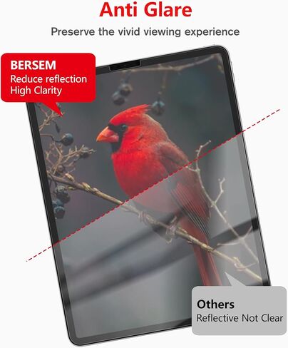 بيرسيم شاشة حماية زجاجية من بيبرفيل متوافقة مع ايباد اير الجيل الخامس / ايباد برو 11 انش (موديلات 2022/2021/2020/2018) وايباد اير الجيل الرابع (10.9 انش) مع اداة محاذاة خالية من الفقاعات in Kuwait