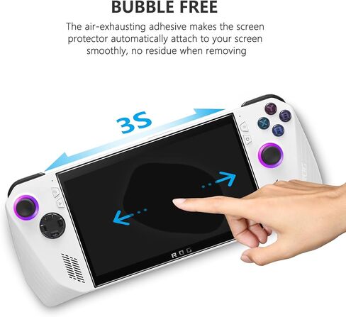 واقي شاشة SPARIN مكون من قطعتين لجهاز ASUS ROG Ally محمول باليد مقاس 7 بوصة 2023، لمس حساس، مقاوم لبصمات الأصابع، زجاج مقسى عالي الدقة للألعاب مضاد للخدش محمول باليد لجهاز ASUS ROG Ally in Kuwait