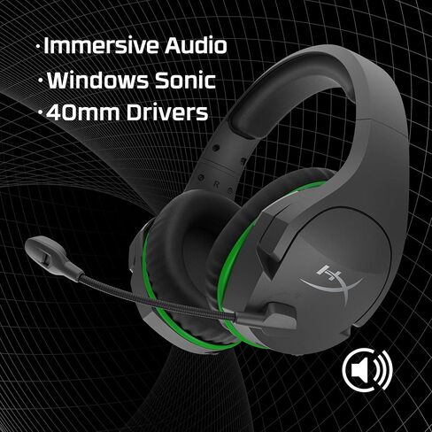 HyperX CloudX Stinger Core - سماعة رأس لاسلكية للألعاب - منزلقات فولاذية، دوارة لكتم صوت الميكروفون المانع للضوضاء لأجهزة Xbox Series X|S، وXbox One (متجدد) in Saudi Arabia