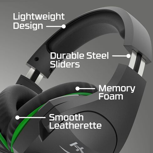 HyperX CloudX Stinger Core - سماعة رأس لاسلكية للألعاب - منزلقات فولاذية، دوارة لكتم صوت الميكروفون المانع للضوضاء لأجهزة Xbox Series X|S، وXbox One (متجدد) in Saudi Arabia
