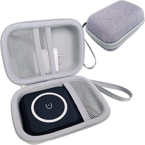 حافظة حمل صلبة لشاحن يو كومكس نانو 3 في 1 اللاسلكي، حامل تخزين واقي لملحقات كيبل محطة الشحن النانو القابلة للطي من يوكومكس (حافظة فقط) (رمادي) in Kuwait