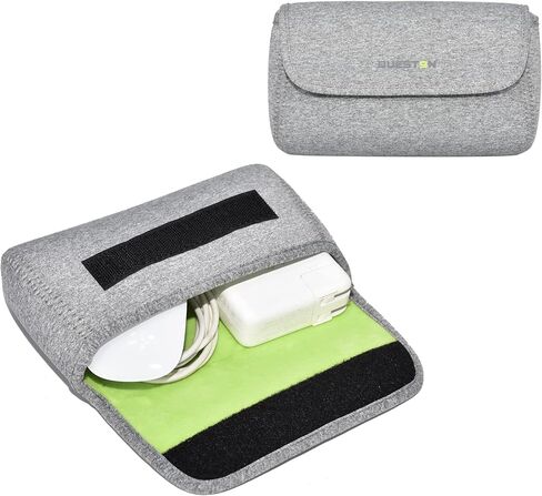 حقائب تخزين QUESTON لملحقات محول طاقة الكمبيوتر المحمول MacBook، ماوس لاسلكي، شواحن iPhone، الهاتف المحمول، بنك الطاقة، السلك، منظم إلكتروني لكابل السفر in Saudi Arabia