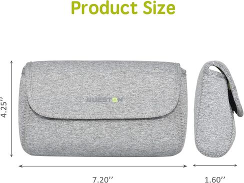 حقائب تخزين QUESTON لملحقات محول طاقة الكمبيوتر المحمول MacBook، ماوس لاسلكي، شواحن iPhone، الهاتف المحمول، بنك الطاقة، السلك، منظم إلكتروني لكابل السفر in Saudi Arabia