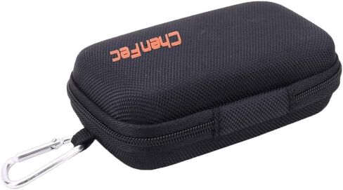 CCHKFEI Portable Durable MP3 Player Case,Waterproof Zipper Hard Case Carrying Case with Metal Carabiner Clip for MP3/Mp4 Players Earphone USB Flash Drive Cable Charger (5.5x3.7x1.73inch) in Kuwait