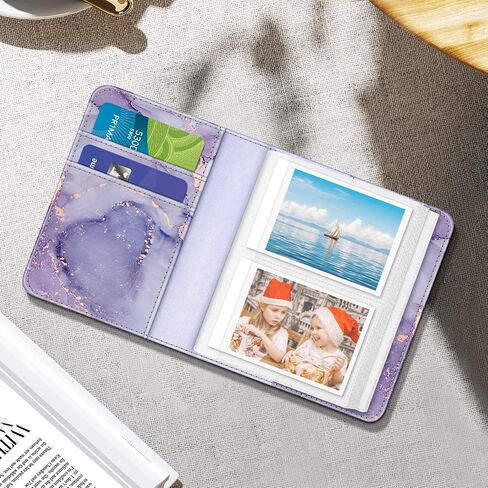 Fintie Mini Photos Album Book for 2x3 Inch Films - 104 Pockets Small Albums | For Fujifilm Instax Mini 13/12/11/99/40/Evo/Se/7+/Liplay Instant Camera, Photos Keepsakes, Kids Memory Book, Emerald Marble in Saudi Arabia