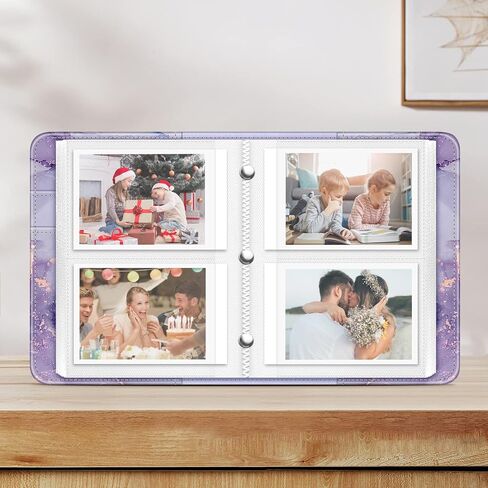Fintie Mini Photos Album Book for 2x3 Inch Films - 104 Pockets Small Albums | For Fujifilm Instax Mini 13/12/11/99/40/Evo/Se/7+/Liplay Instant Camera, Photos Keepsakes, Kids Memory Book, Emerald Marble in Saudi Arabia